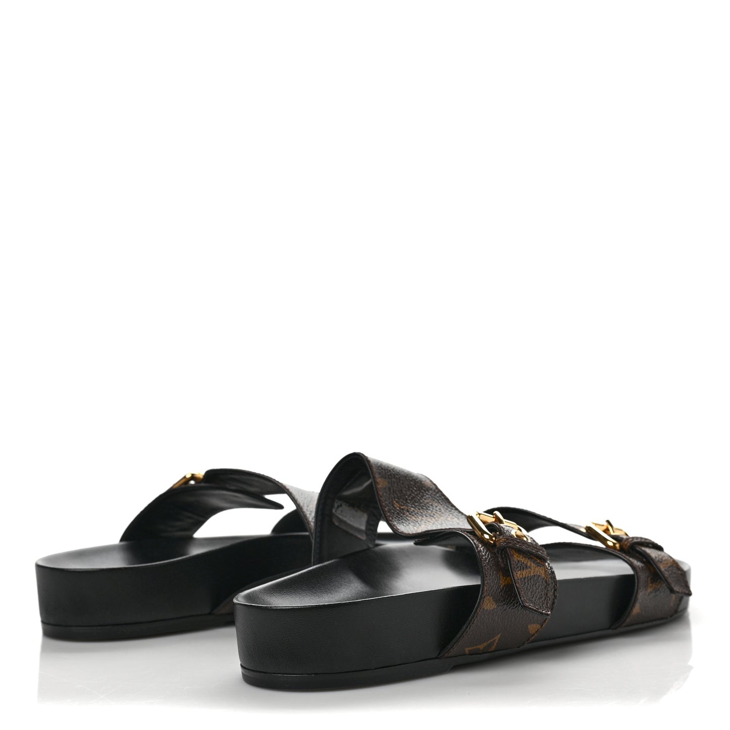 Monogram Bom Dia Mule Sandals 40.5 Black