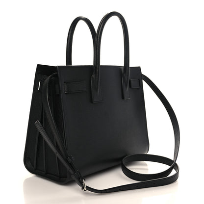 Saint Laurent Grained Calfskin Baby Sac De Jour Black 3 of 10