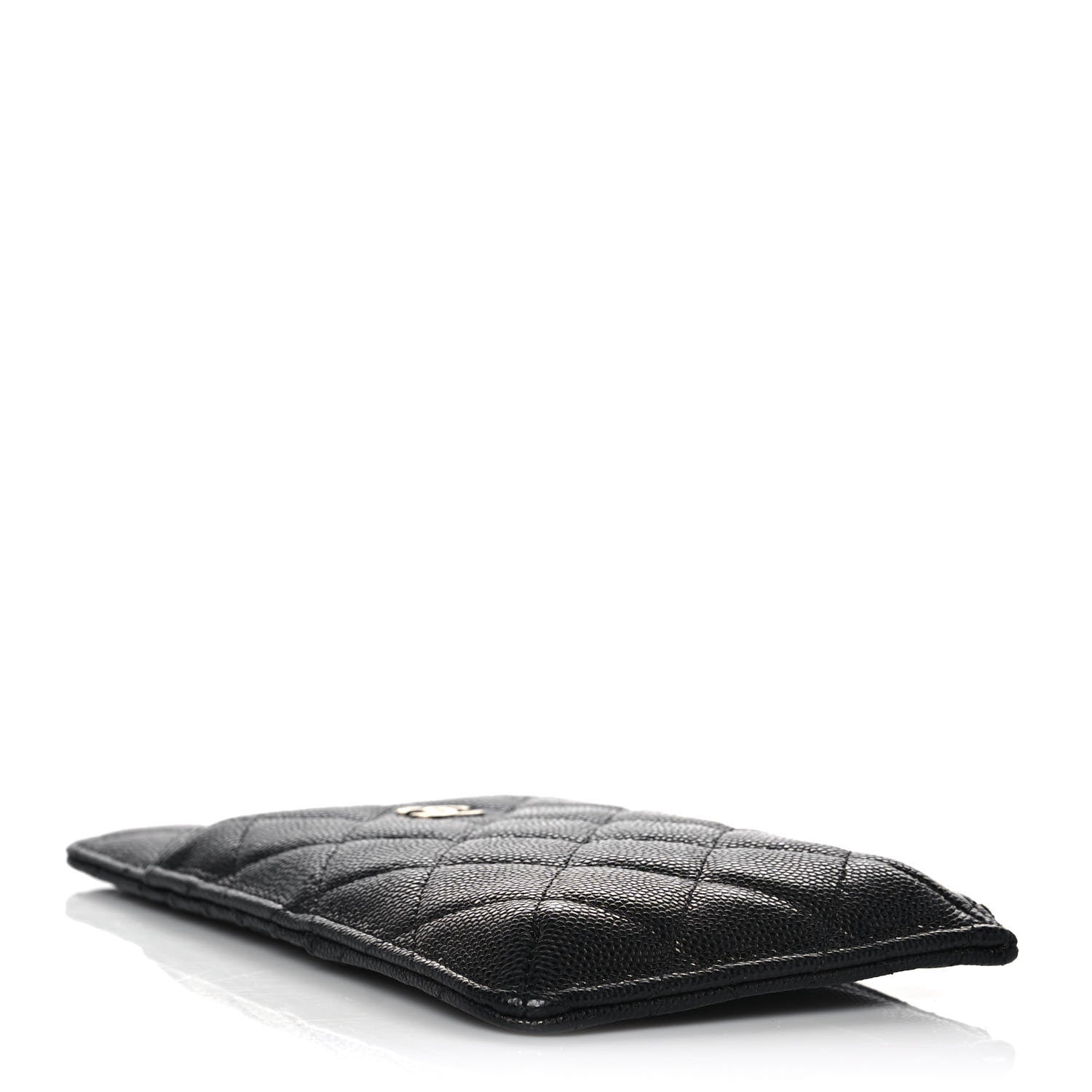 Chanel Caviar Quilted Classic Flat Wallet Pouch Black 4 of 11