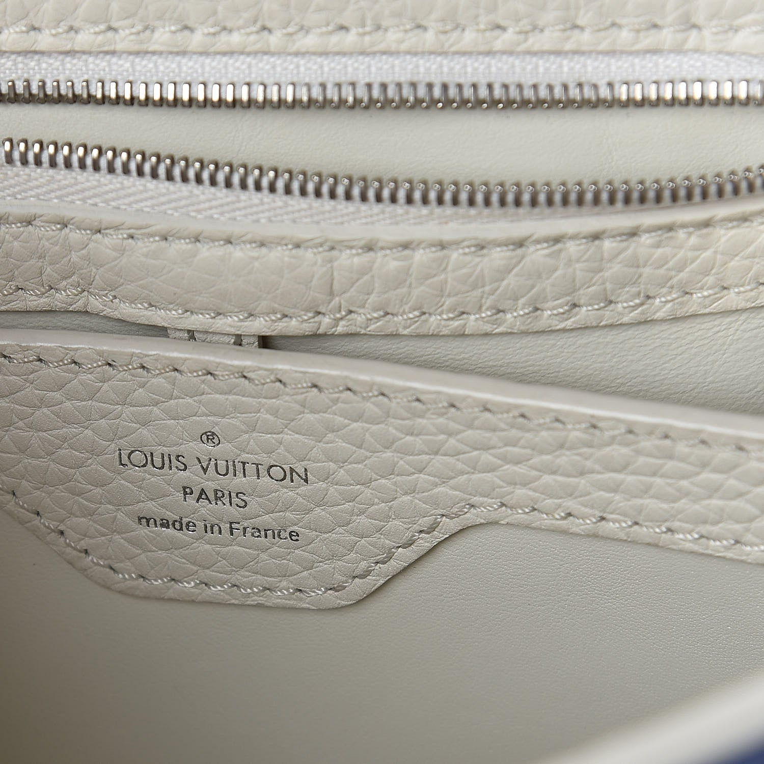 Louis Vuitton Taurillon Capucines BB Blue 6 of 8