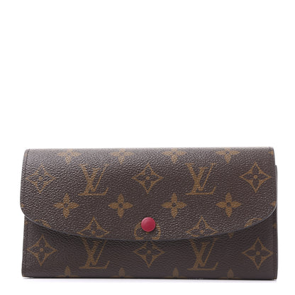 Louis Vuitton Monogram Emilie Wallet Fuchsia 1 of 10