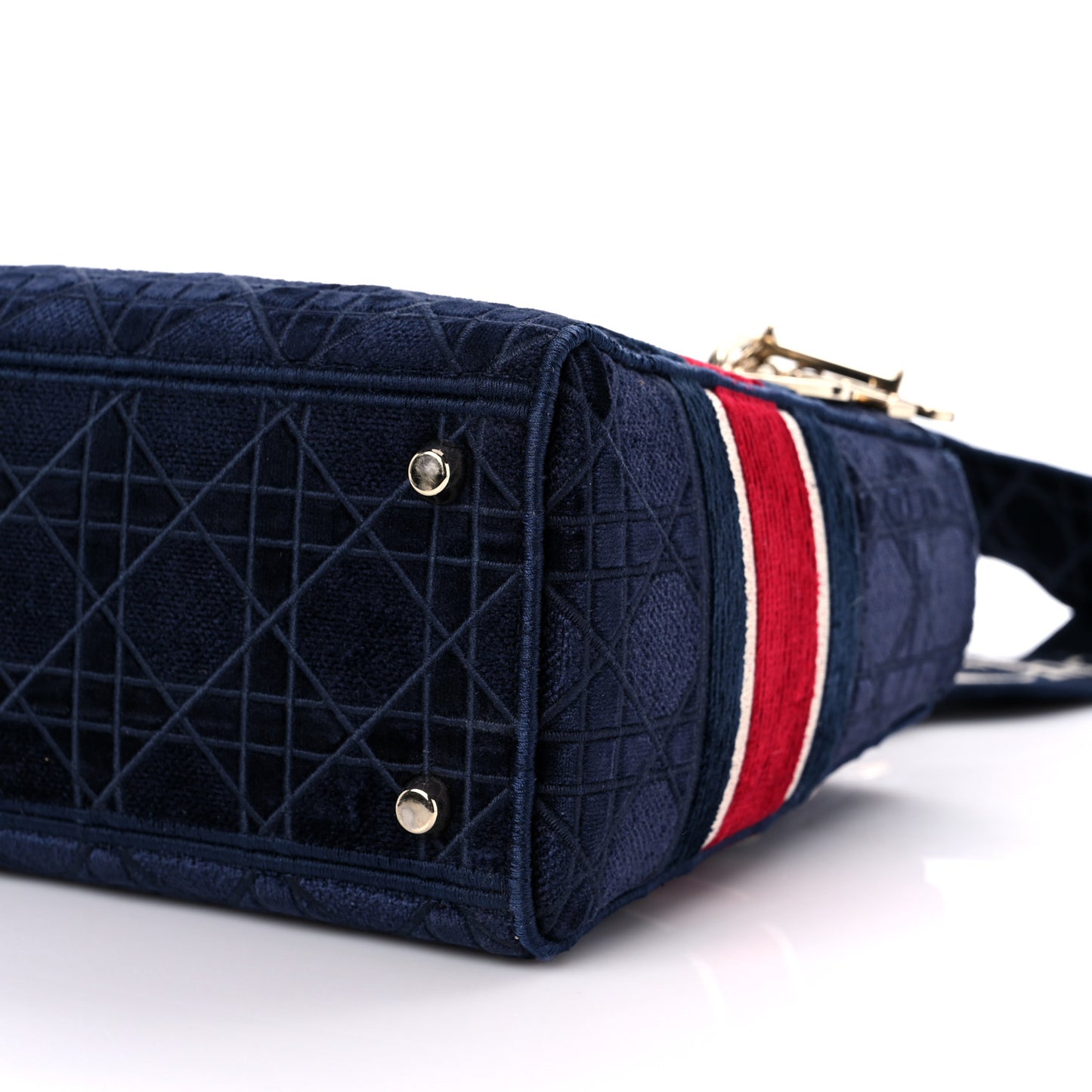 Velvet Cannage Medium Lady D-Lite Blue Red White