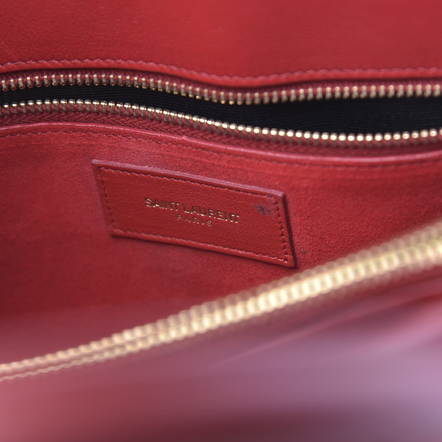 Saint Laurent Calfskin Sac De Jour Lipstick Red 6 of 9
