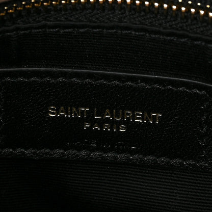 Saint Laurent Calfskin Y Quilted Monogram Toy Loulou Crossbody Bag Taupe 6 of 8