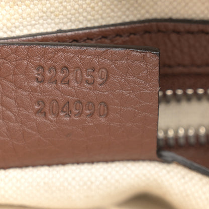 Gucci Pebbled Calfskin Medium Soho Messenger Bag Brown 7 of 13