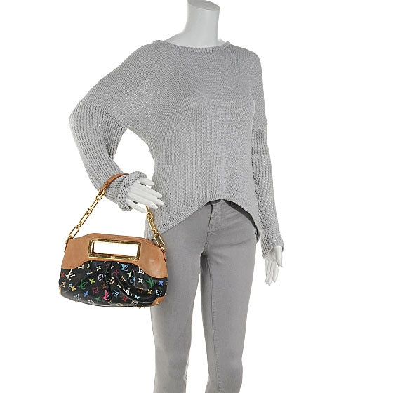 Louis Vuitton Monogram Multicolor Judy PM Black 2 of 8