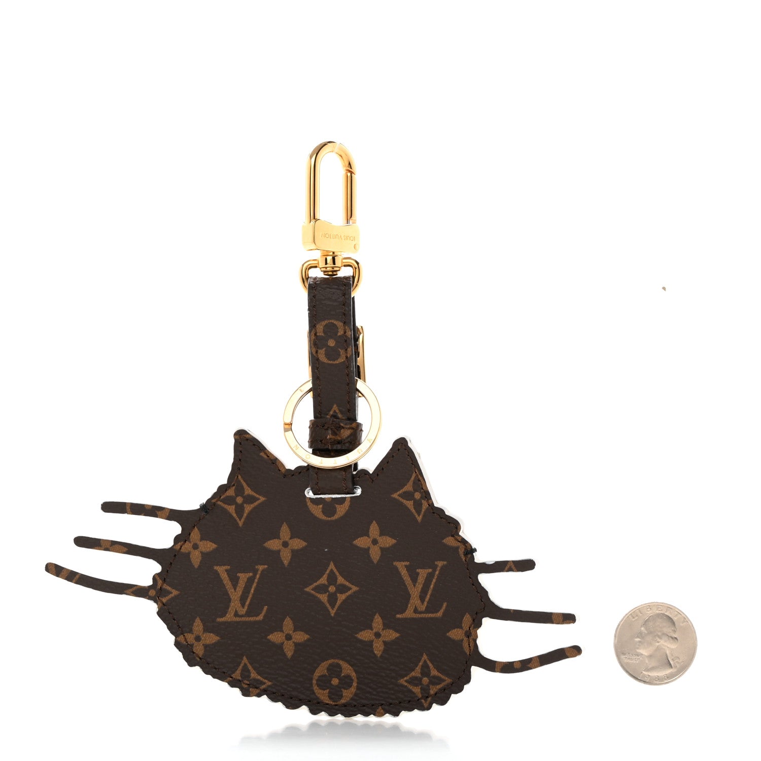Louis Vuitton Epi Monogram Catogram Bag Charm Key Holder Gris 2 of 3