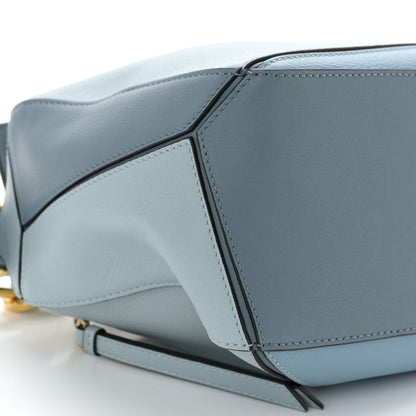 Loewe Calfskin Small Puzzle Bag Aqua Light Blue Stone Blue 8 of 9