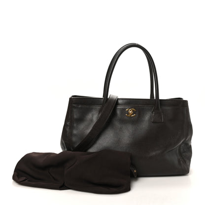 Chanel Calfskin Cerf Executive Shopper Tote Brown 2 of 12