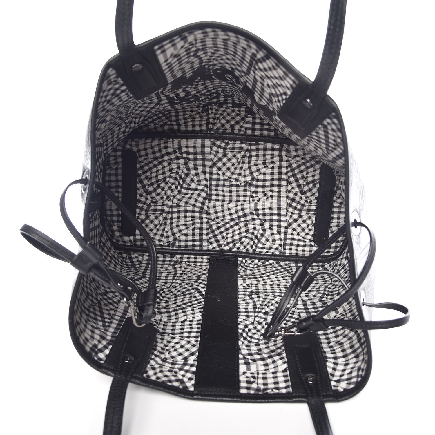 MCM Visetos Medium Liz Reversible Shopper Tote Black 10 of 21