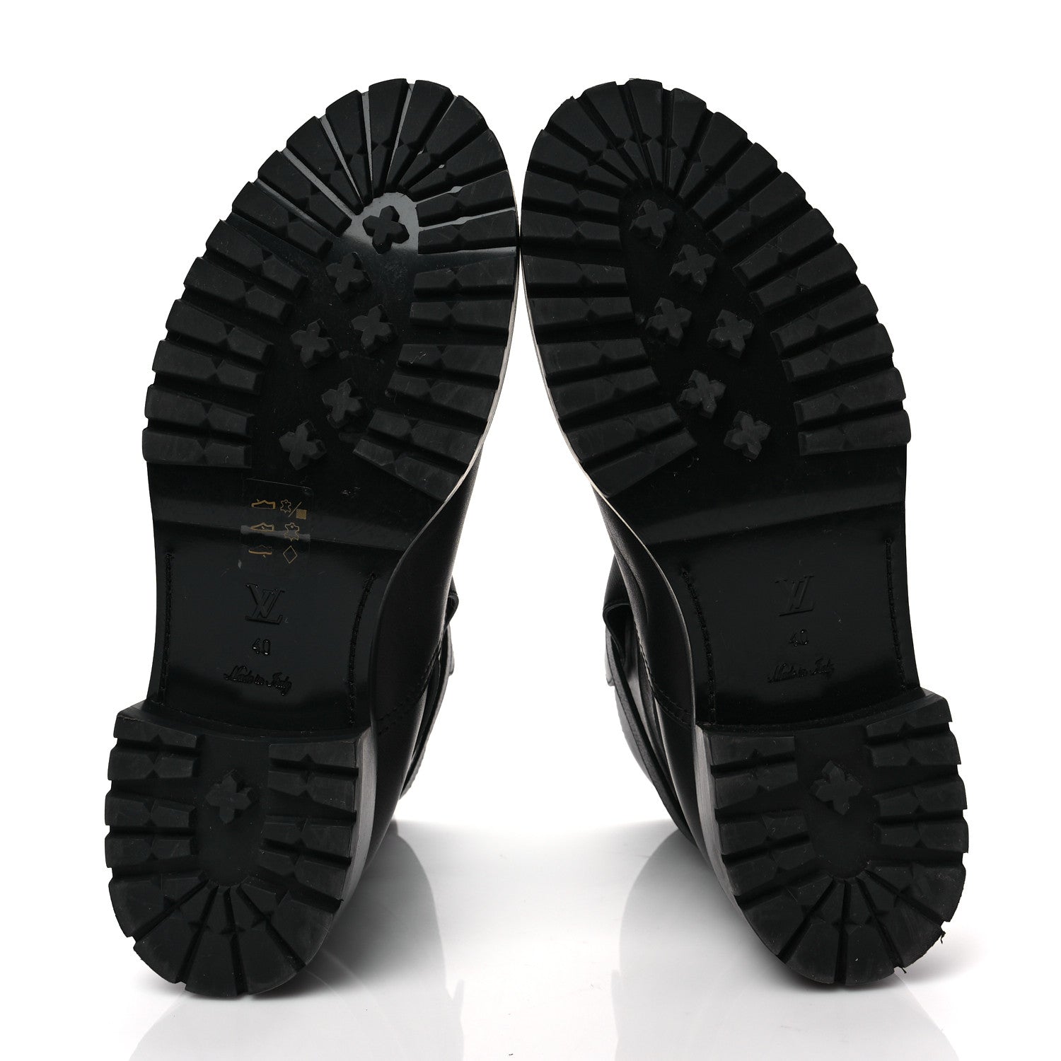 Louis Vuitton Calfskin Monogram Discovery Flat Ankle Boots 40 Black 5 of 6