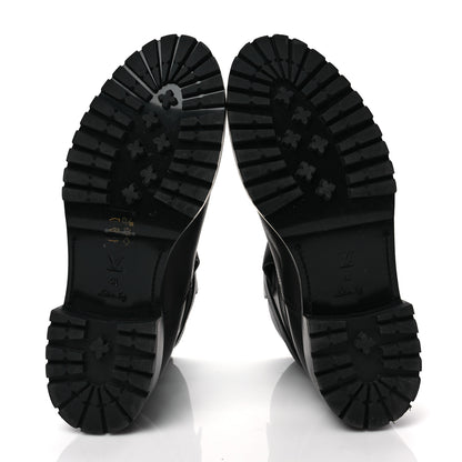 Louis Vuitton Calfskin Monogram Discovery Flat Ankle Boots 40 Black 5 of 6