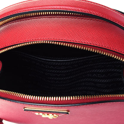 Prada Saffiano Lux Odette Crossbody Fuoco 4 of 4