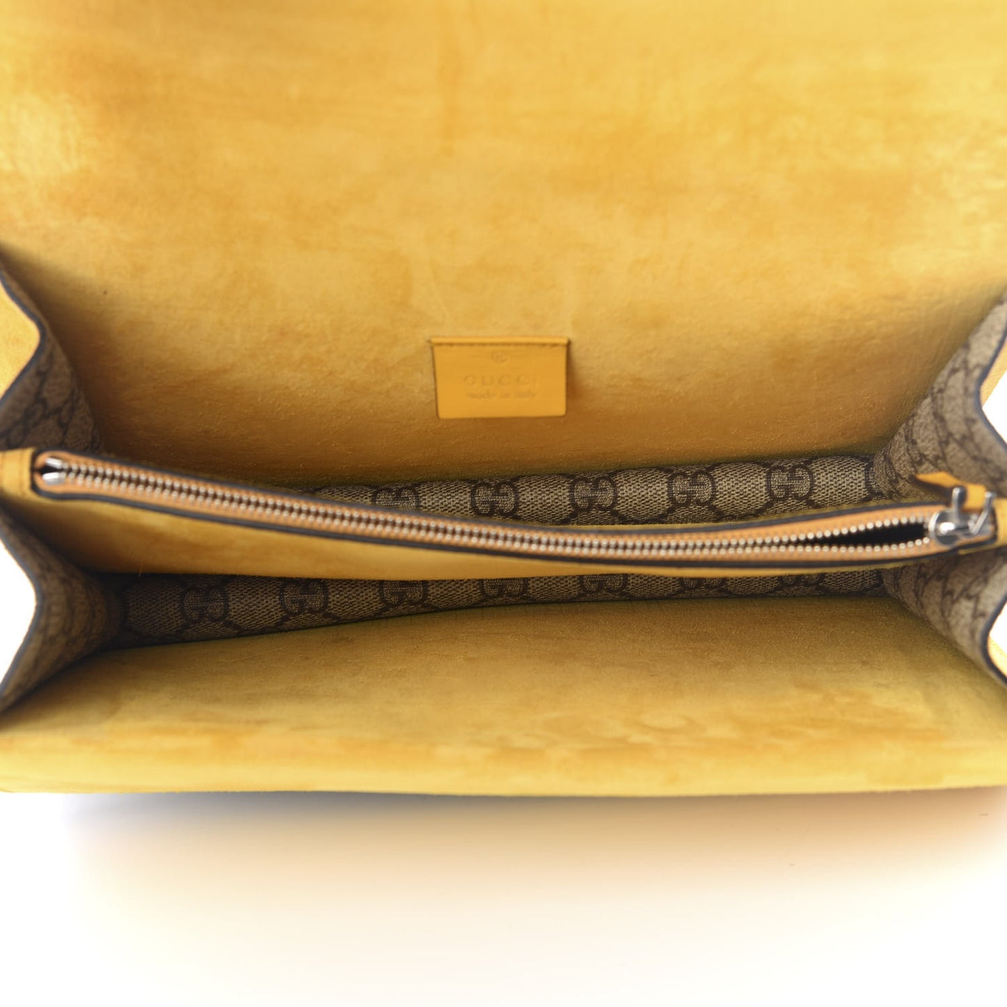 GG Supreme Monogram Small Dionysus Shoulder Bag Yellow