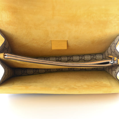 Gucci GG Supreme Monogram Small Dionysus Shoulder Bag Yellow 4 of 8