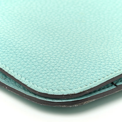 Hermes Togo Dogon Duo Wallet Bleu Atoll 9 of 14