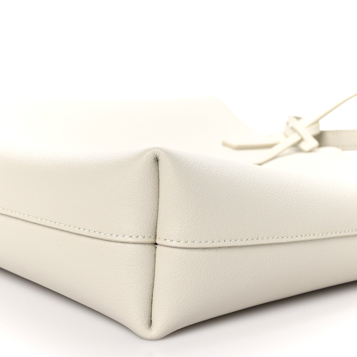 Saint Laurent Calfskin Toy Shopping Tote Crema Soft 10 of 11