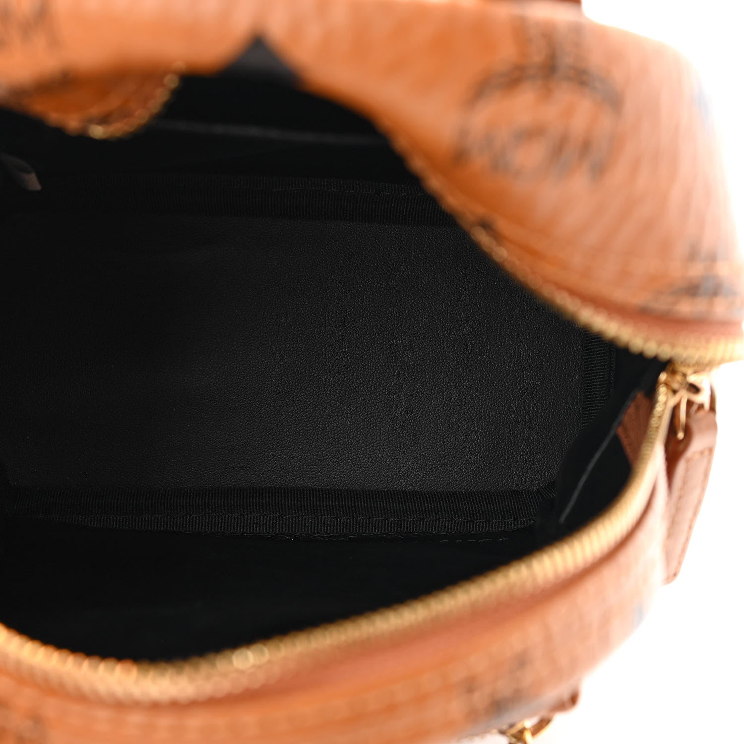 MCM Visetos Side Stud X-Mini Stark Bebe Boo Backpack Cognac 5 of 13