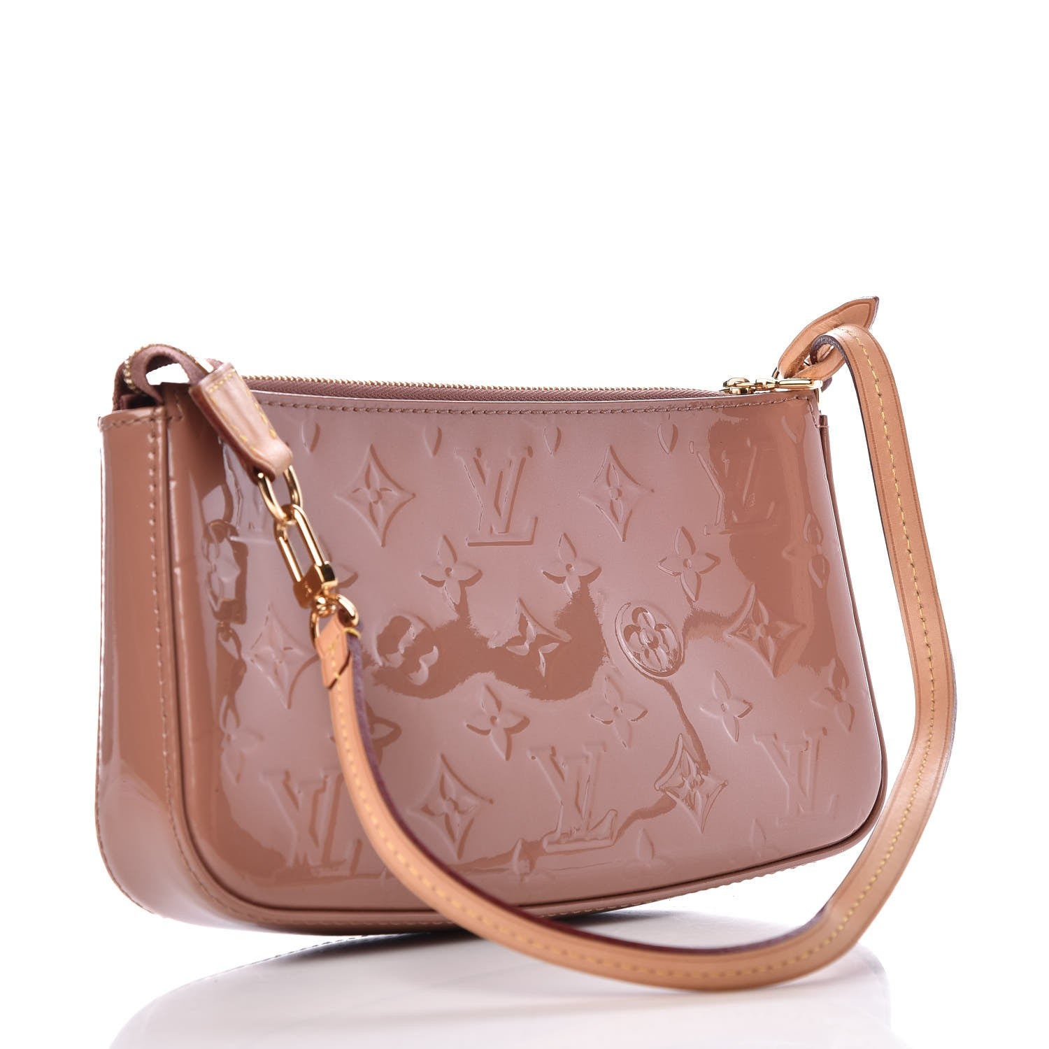 Louis Vuitton Vernis Pochette Accessories NM Rose Velours 3 of 7