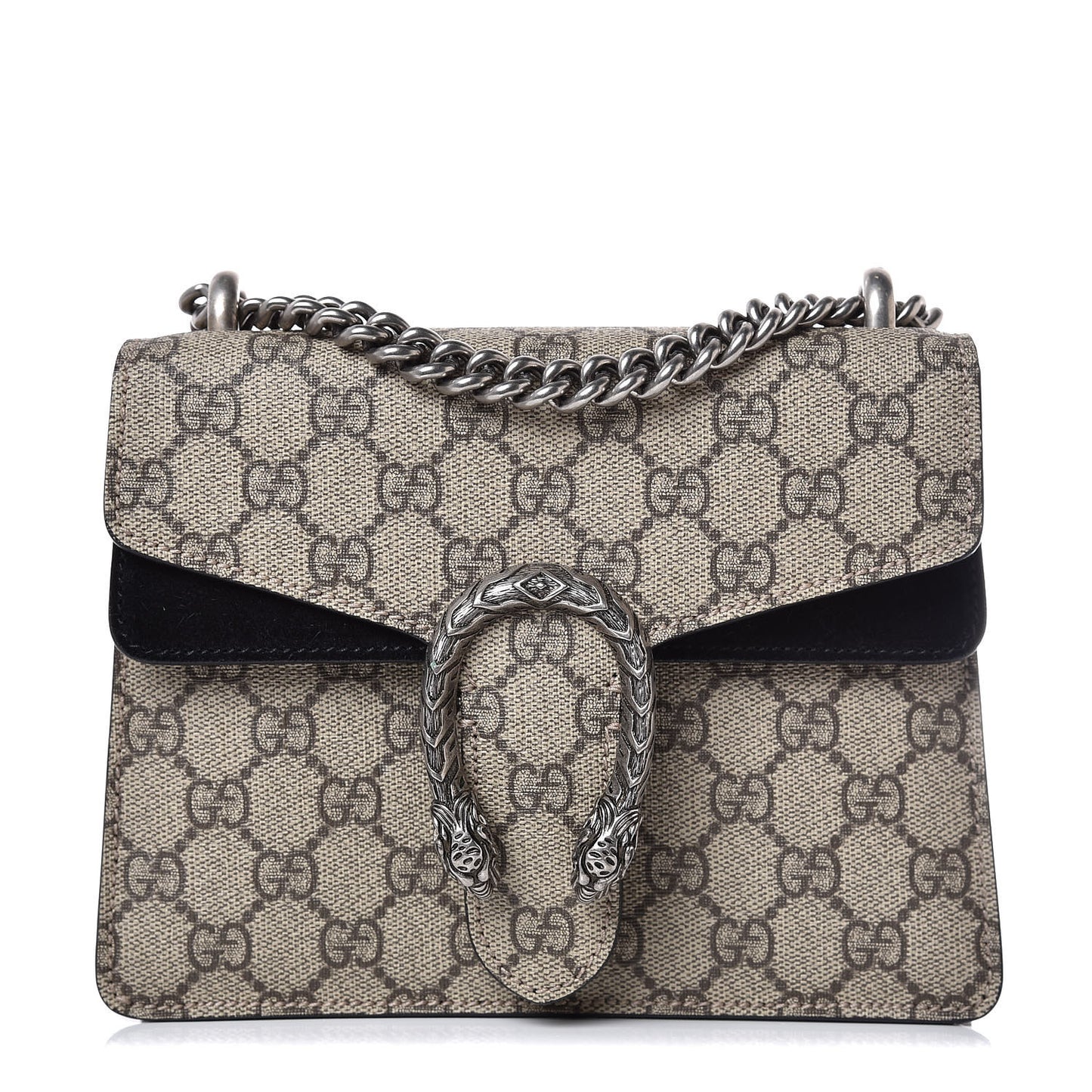 GG Supreme Monogram Mini Dionysus Shoulder Bag Black