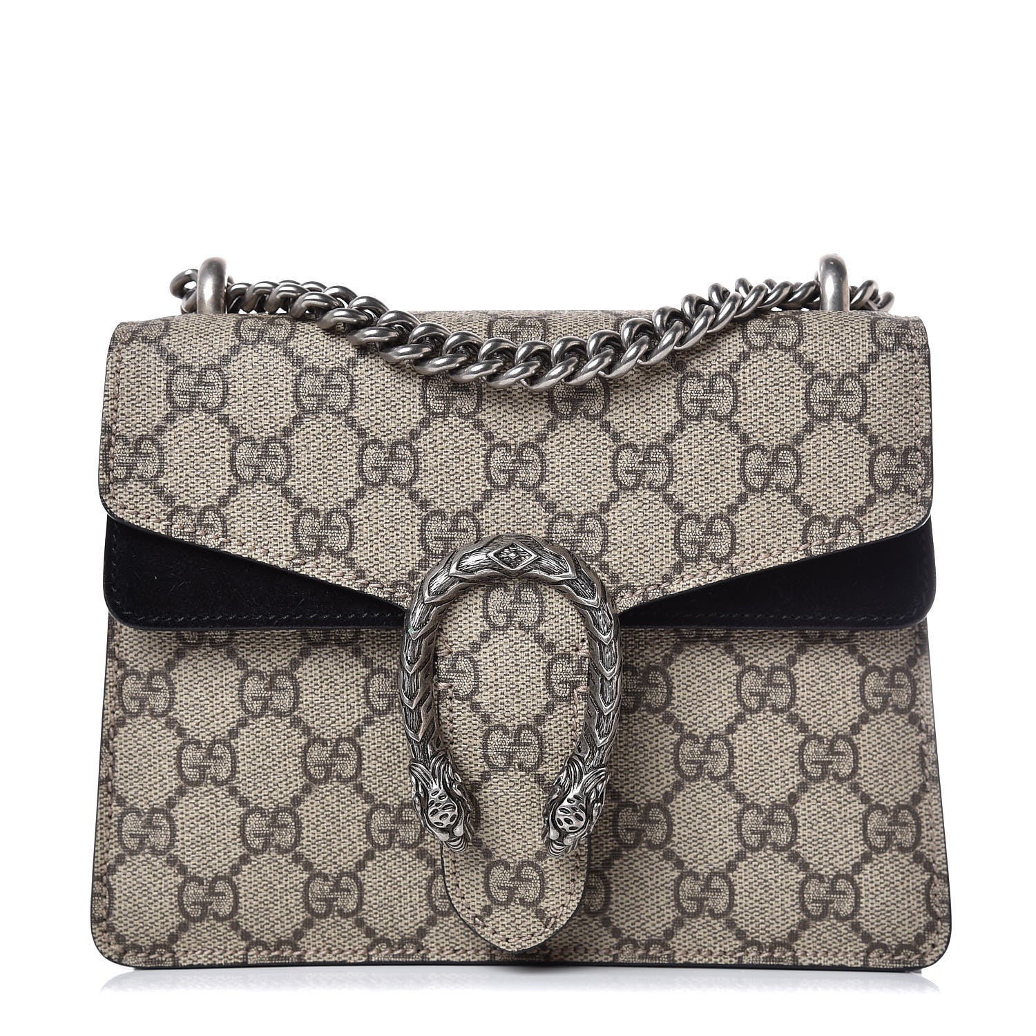 Gucci GG Supreme Monogram Mini Dionysus Shoulder Bag Black 1 of 8