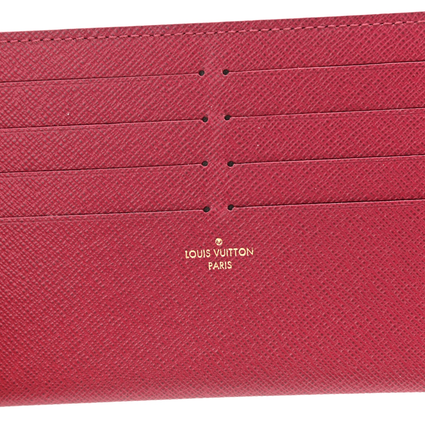 Calfskin Felicie Card Holder Insert Fuchsia
