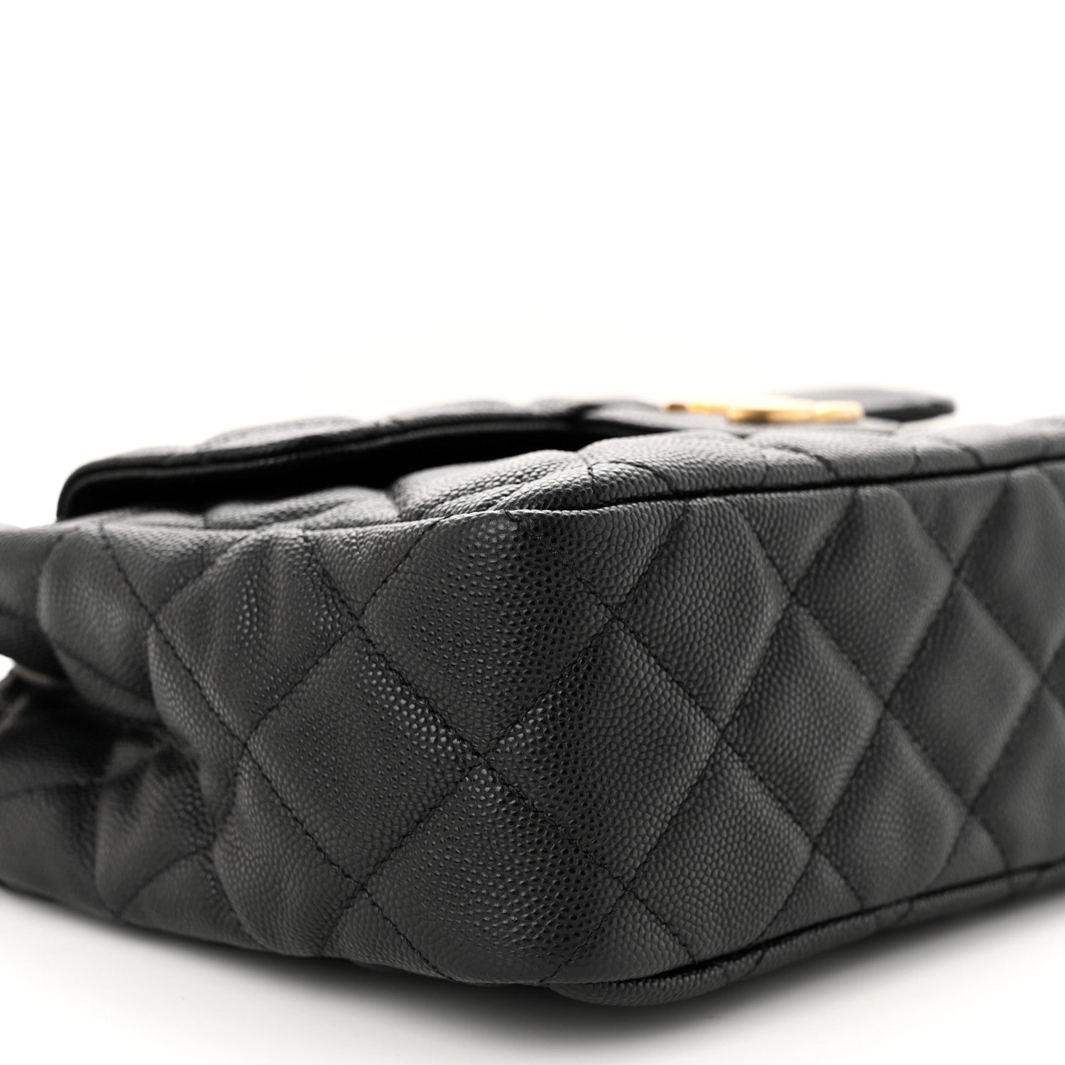 Chanel Caviar Quilted Wavy CC Hobo Black 9 of 11