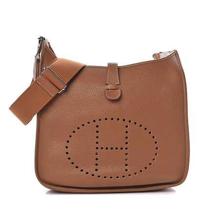Hermes Taurillon Clemence Evelyne III GM Gold 1 of 13
