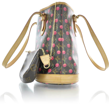Louis Vuitton Monogram Cerises Bucket Bag 4 of 9