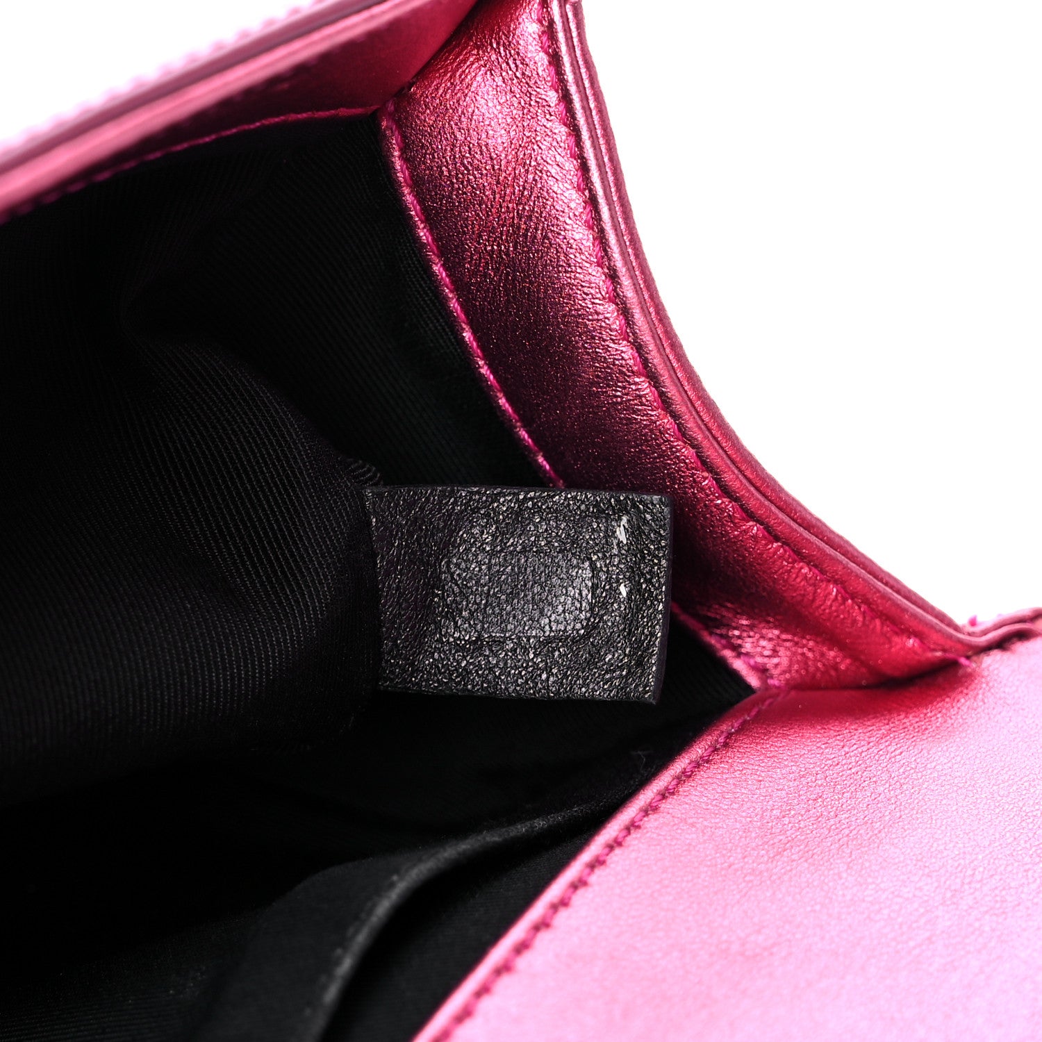 Chanel Metallic Patent Calfskin Quilted Medium Boy Flap Pink 7 of 18