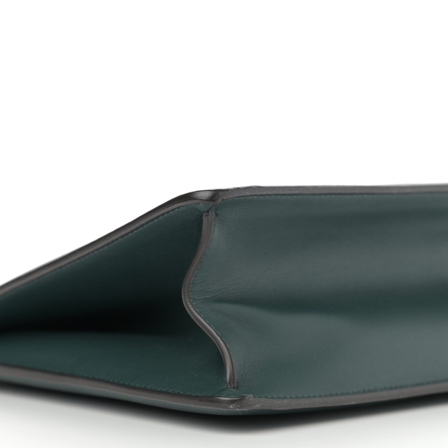 Smooth Calfskin Medium Clasp Shoulder Bag Forest