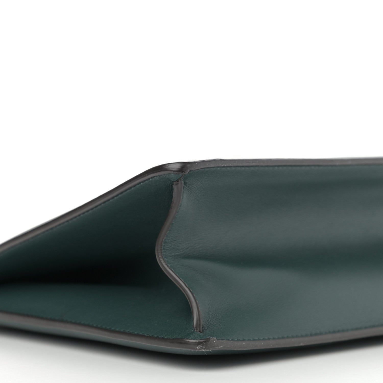 Celine Smooth Calfskin Medium Clasp Shoulder Bag Forest 10 of 11