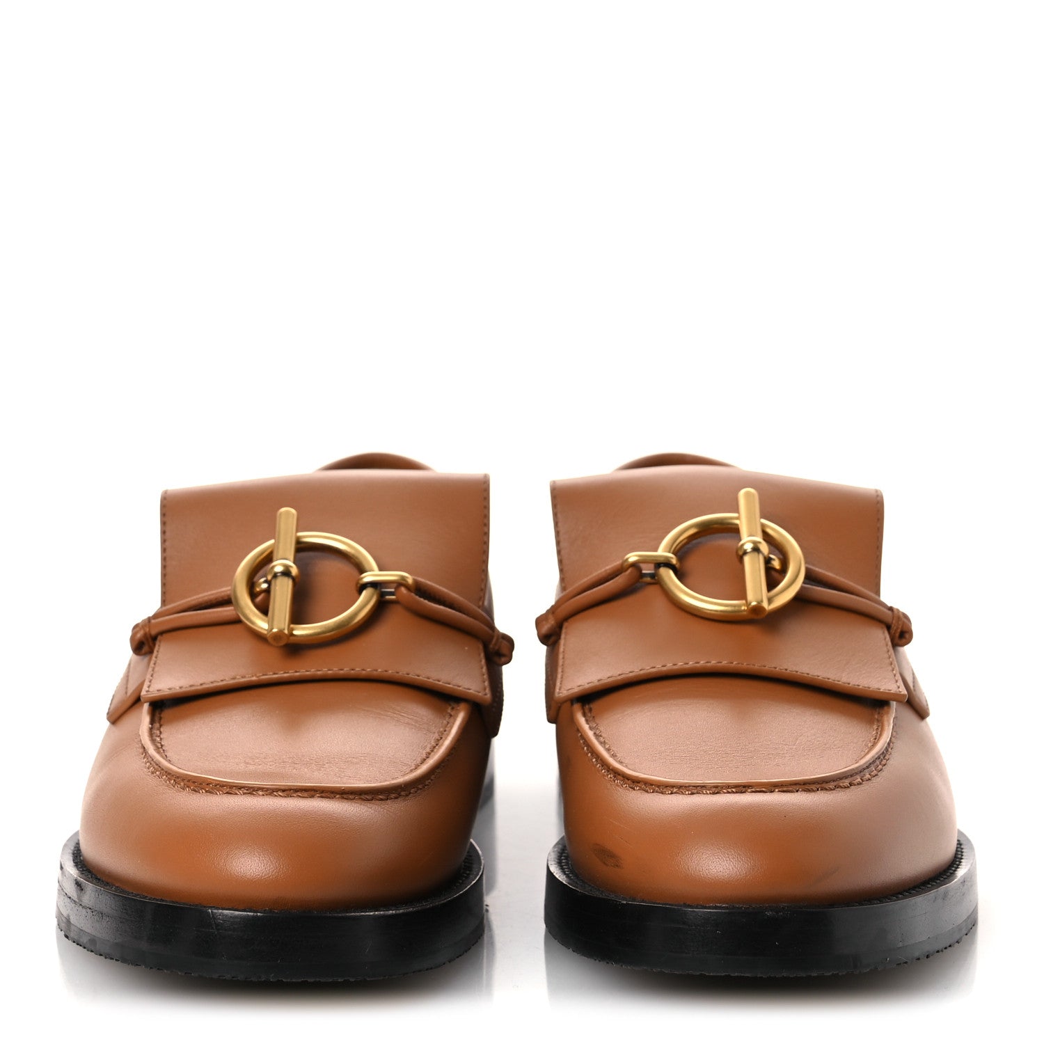 Hermes Calfskin Womens Impact Loafers 36 Naturel 3 of 13