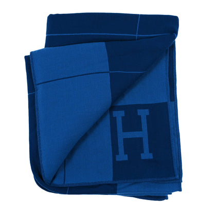 Hermes Cashmere Avalon Spring Blanket Ocean 2 of 3