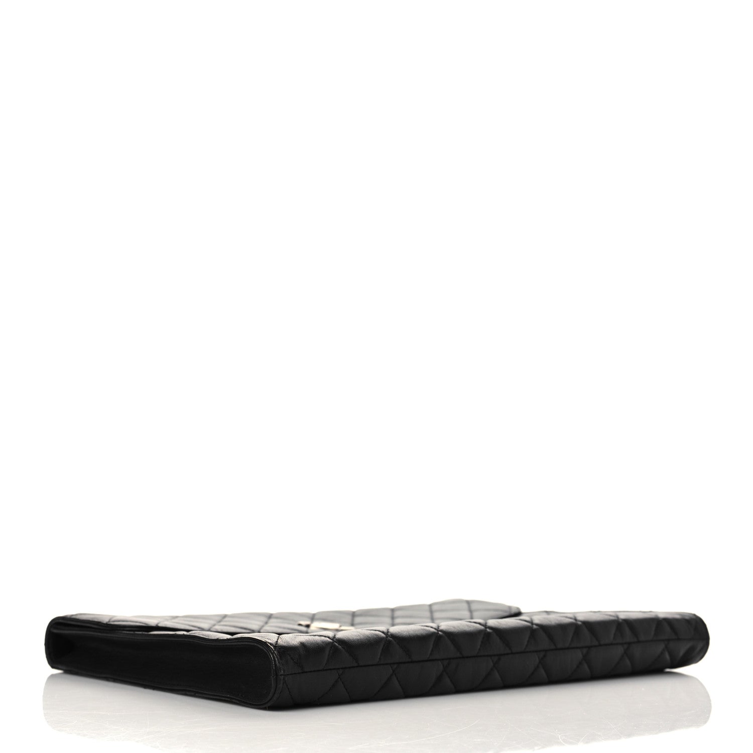 Chanel Calfskin Quilted Document Portfolio Holder Black 4 of 9