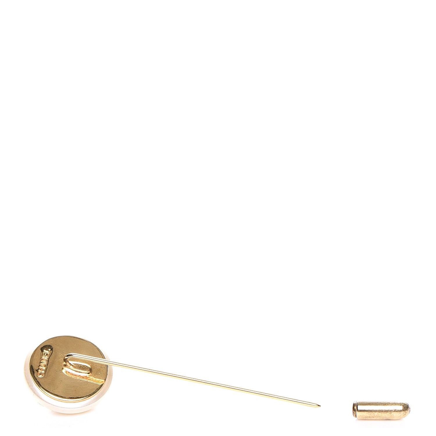 Chanel Pearl Brooch Pin Gold 3 of 5