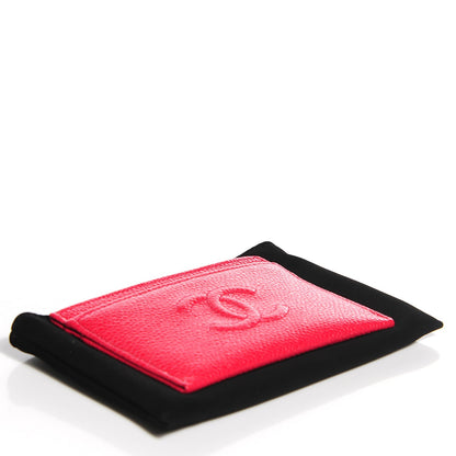 Chanel Caviar Timeless CC Card Holder Red 4 of 8