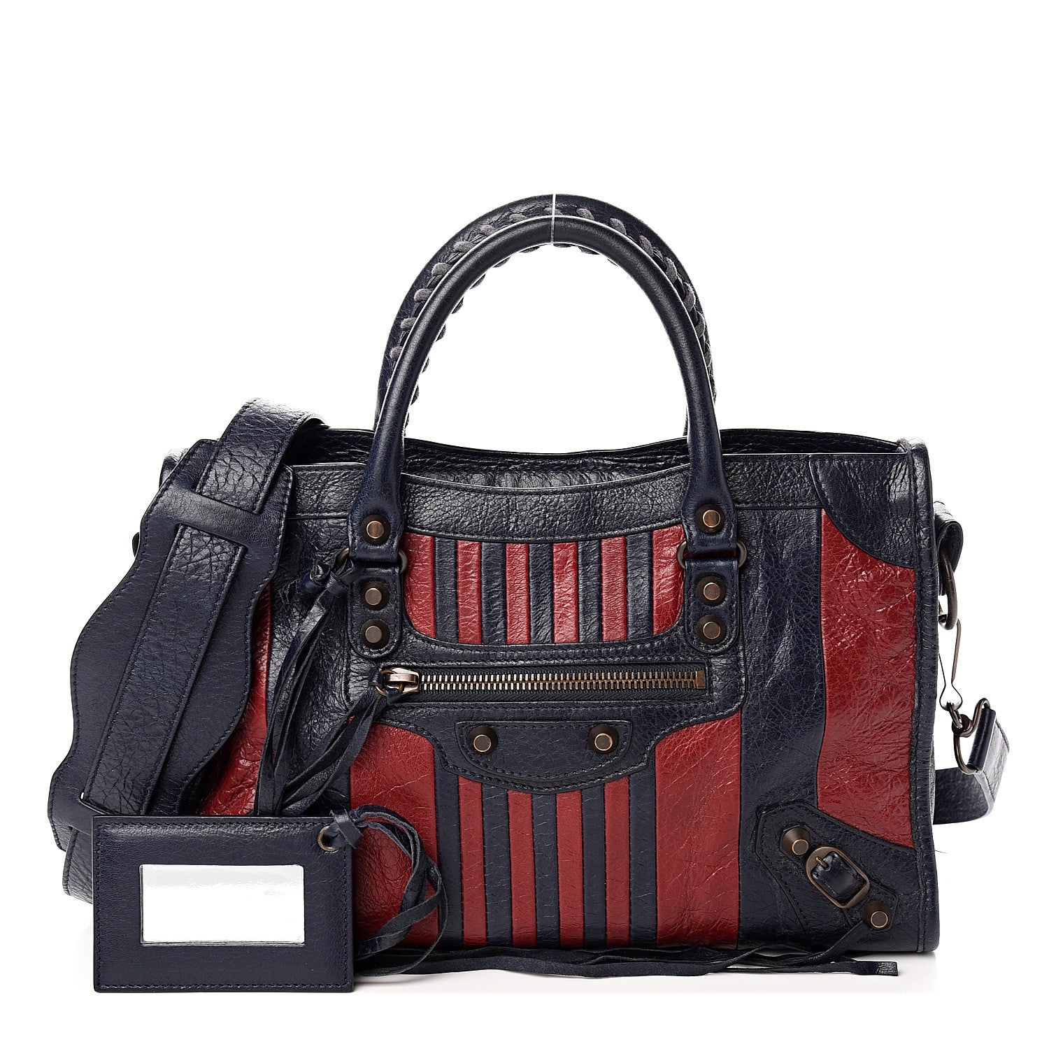 Balenciaga Veau Arena Multicolore Classic Hardware S City Bleu Nuit Rouge 1 of 9