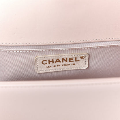 Chanel Tweed Lambskin Medium Boy Flap Pink 8 of 10