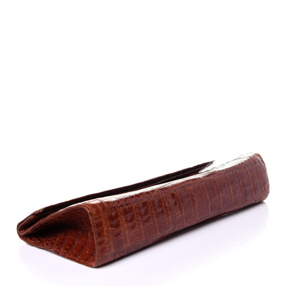 Nancy Gonzalez Crocodile Clutch Brown 4 of 11