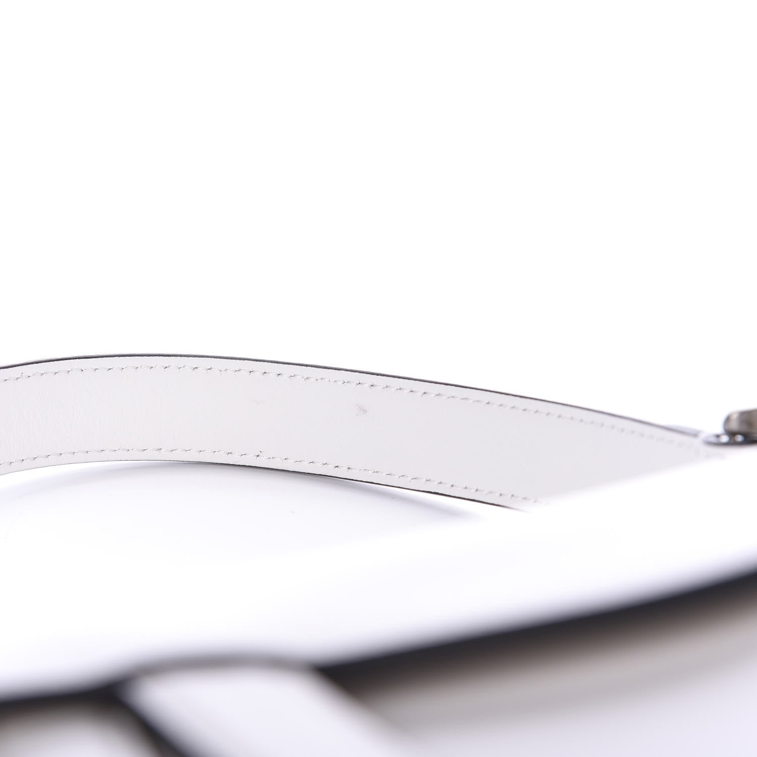 Christian Dior Calfskin Saddle Bag White 10 of 11