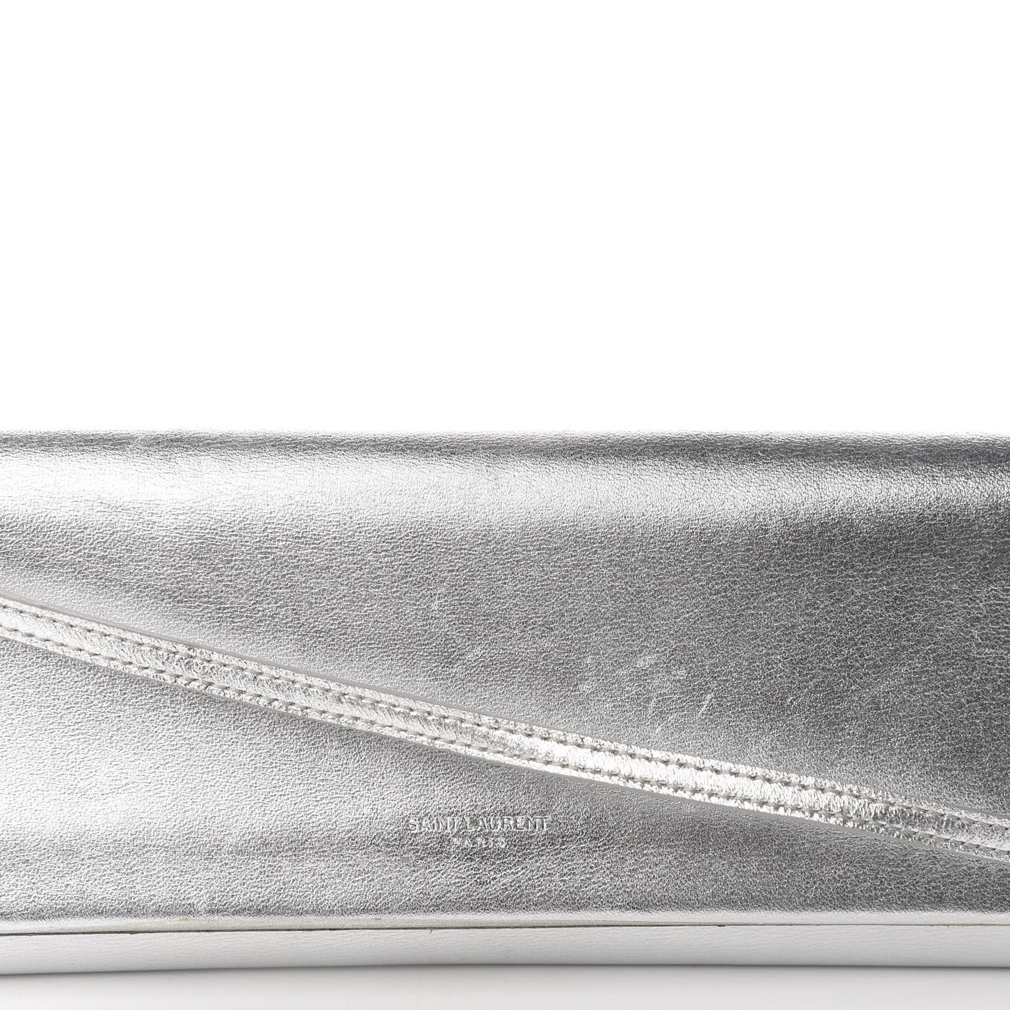 Nappa Silk Fetiche Clutch Argento