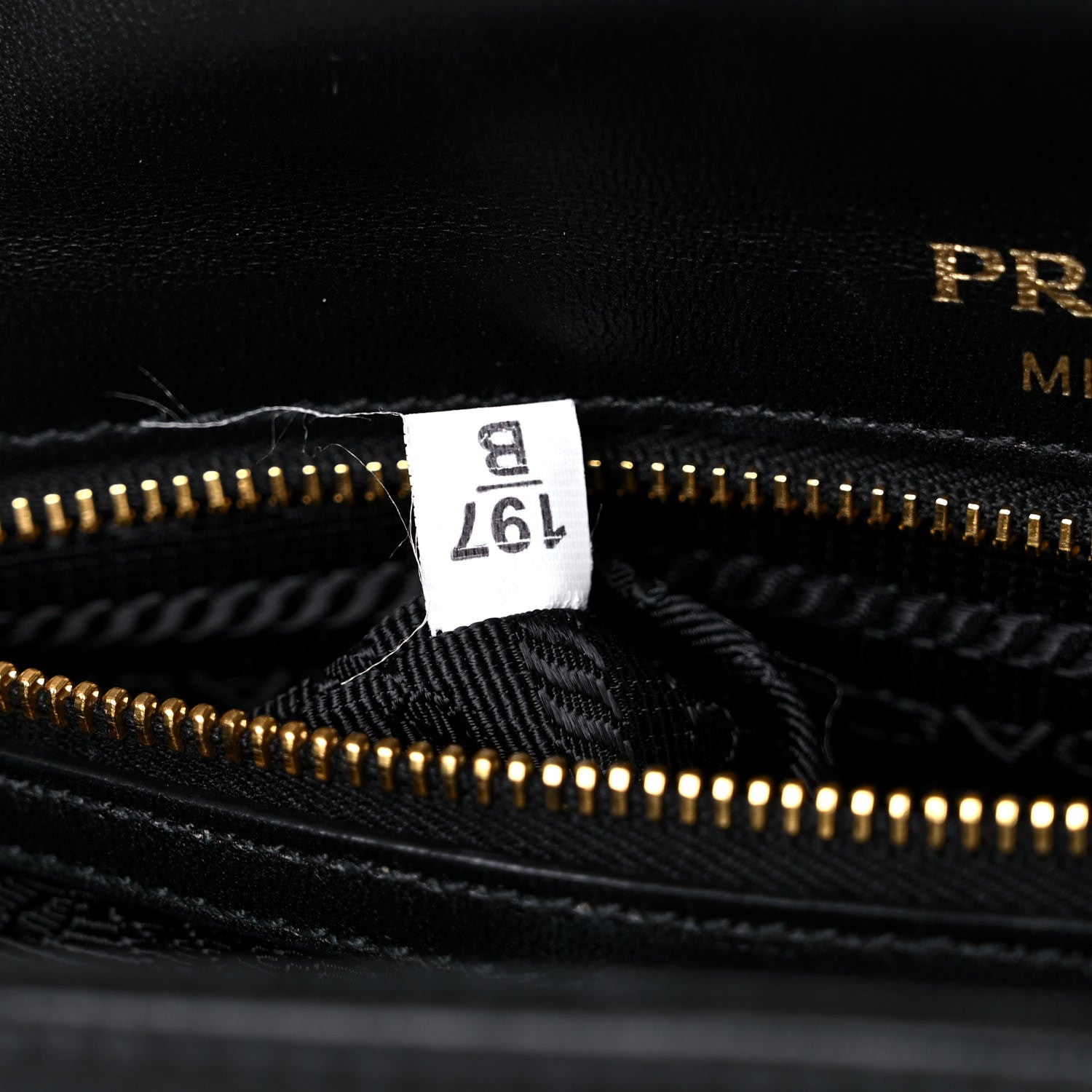 Prada Nappa Gaufre Flap Black 7 of 12