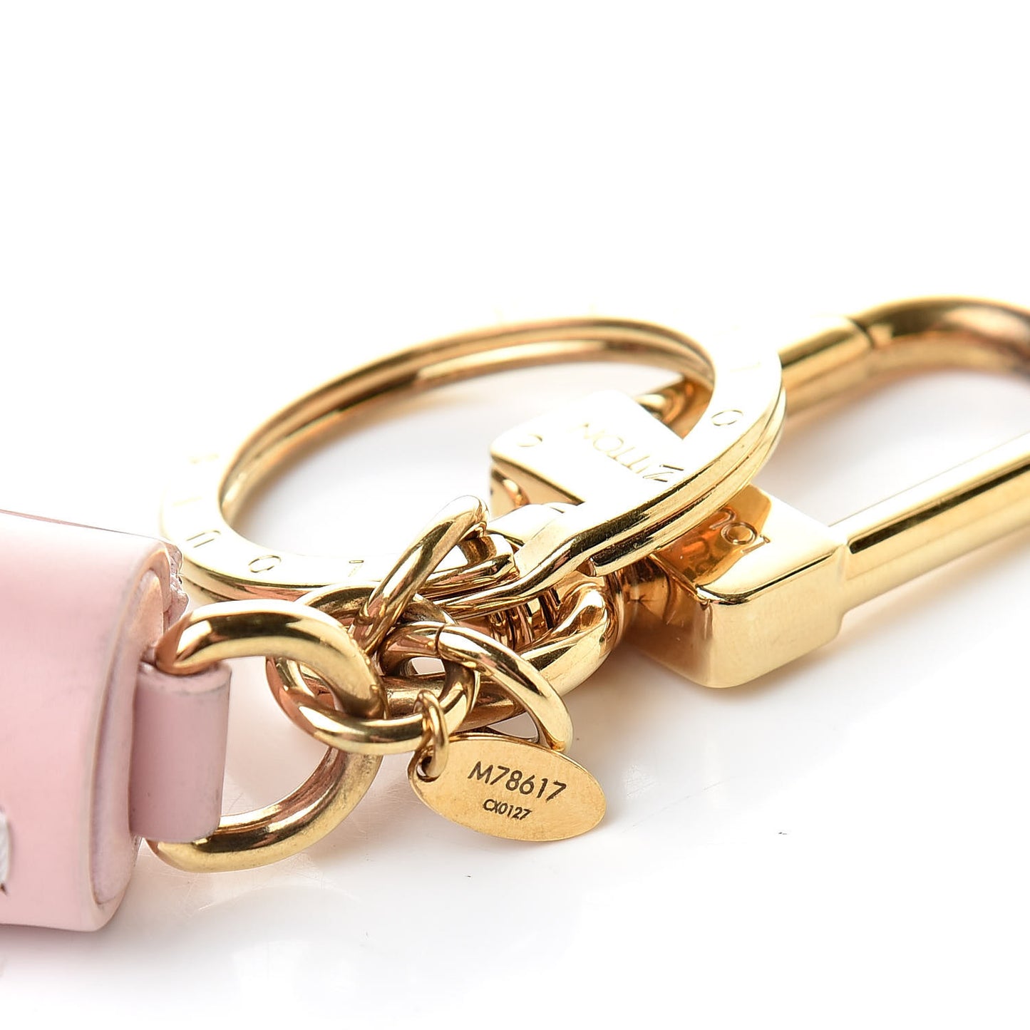Monogram Tassel Bag Charm Pink