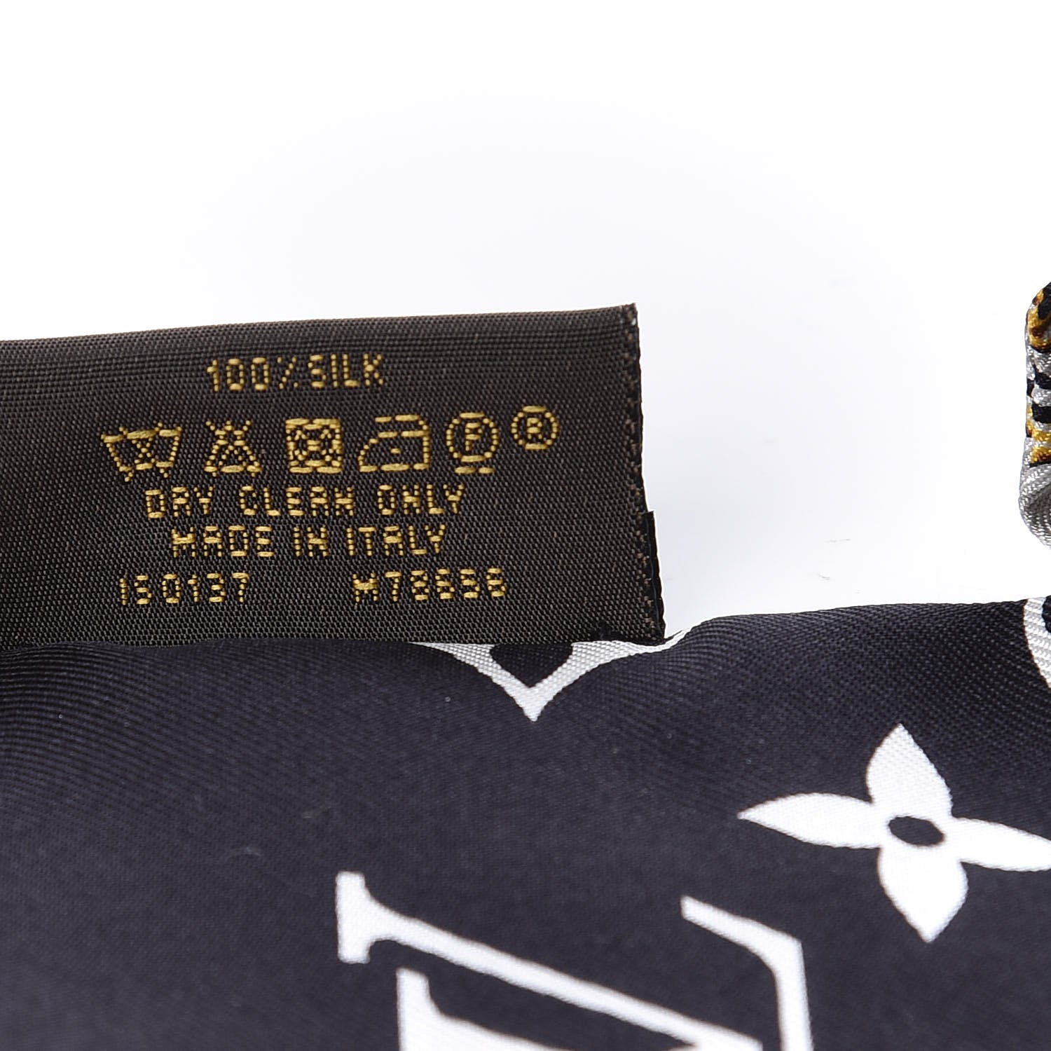 Louis Vuitton Silk Monogram Confidential Bandeau Black 5 of 5