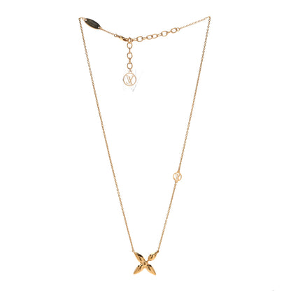 Louis Vuitton Louisette Necklace Silver Gold 3 of 5