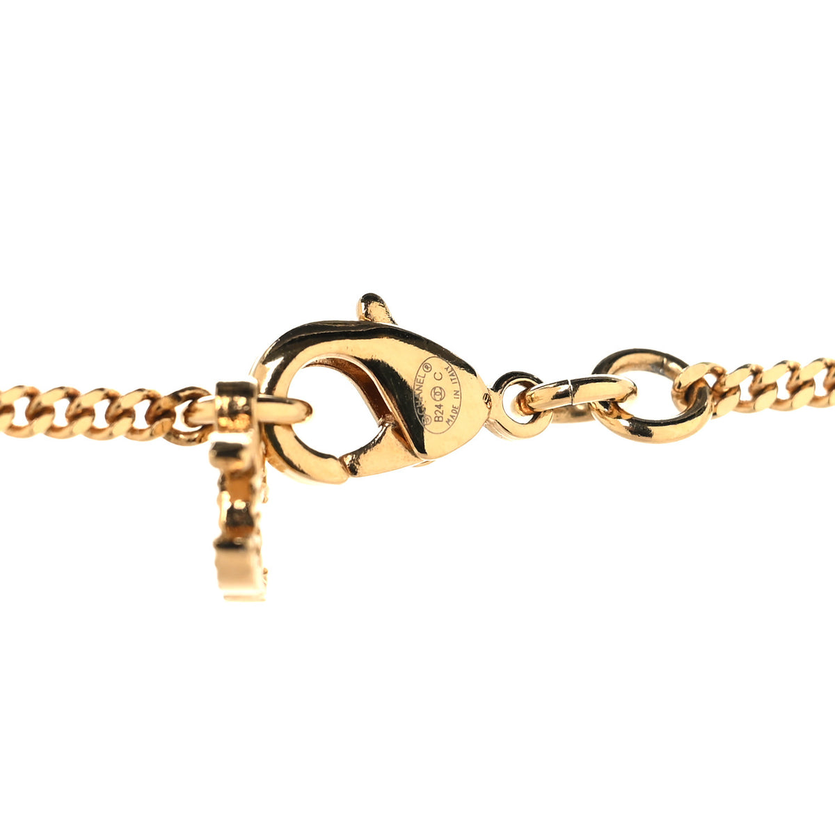 Chanel CC Sneaker Motif Necklace Gold 4 of 5