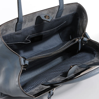 Fendi Vitello Elite Regular 2Jours Tote Grigio 5 of 11