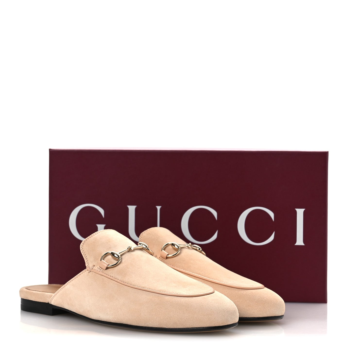 Suede Womens Princetown Slippers 38.5 Rose Dust