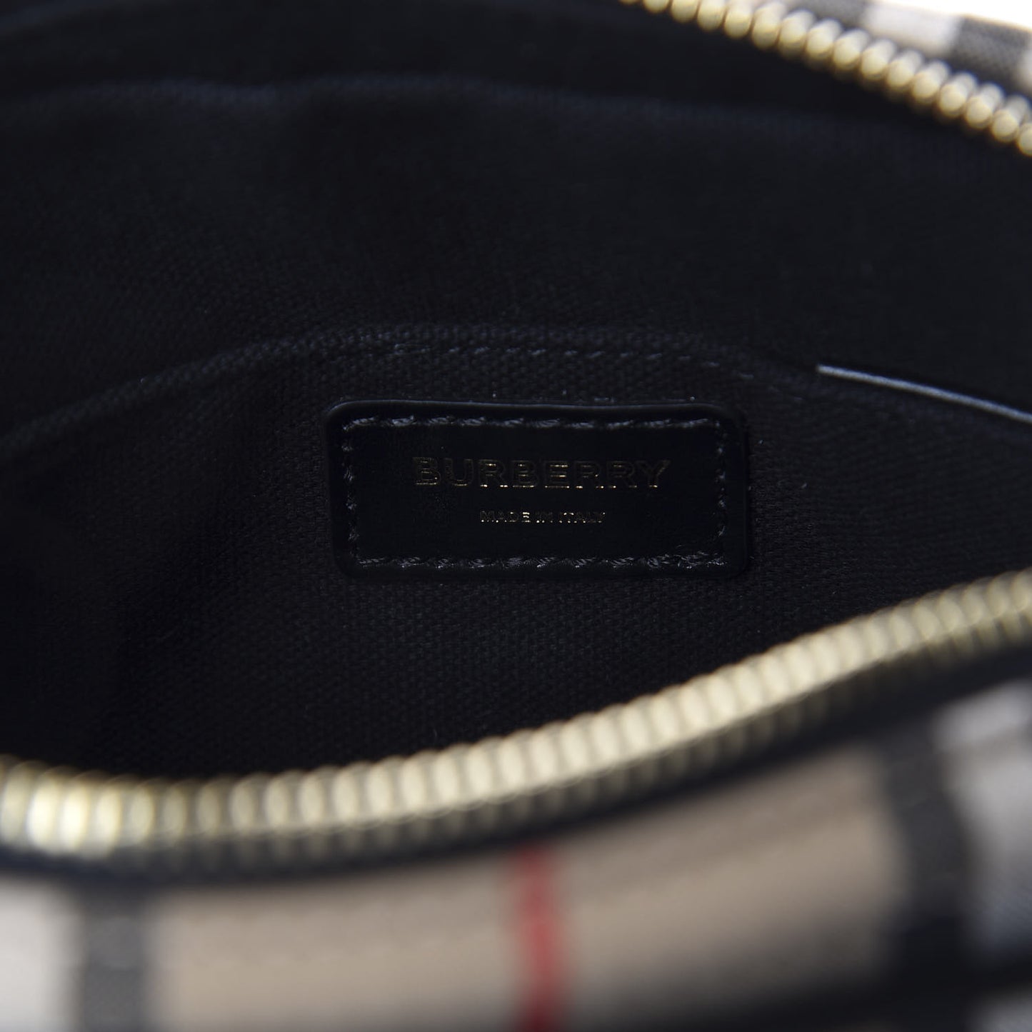 Calfskin Vintage Check Camera Bag Archive Beige